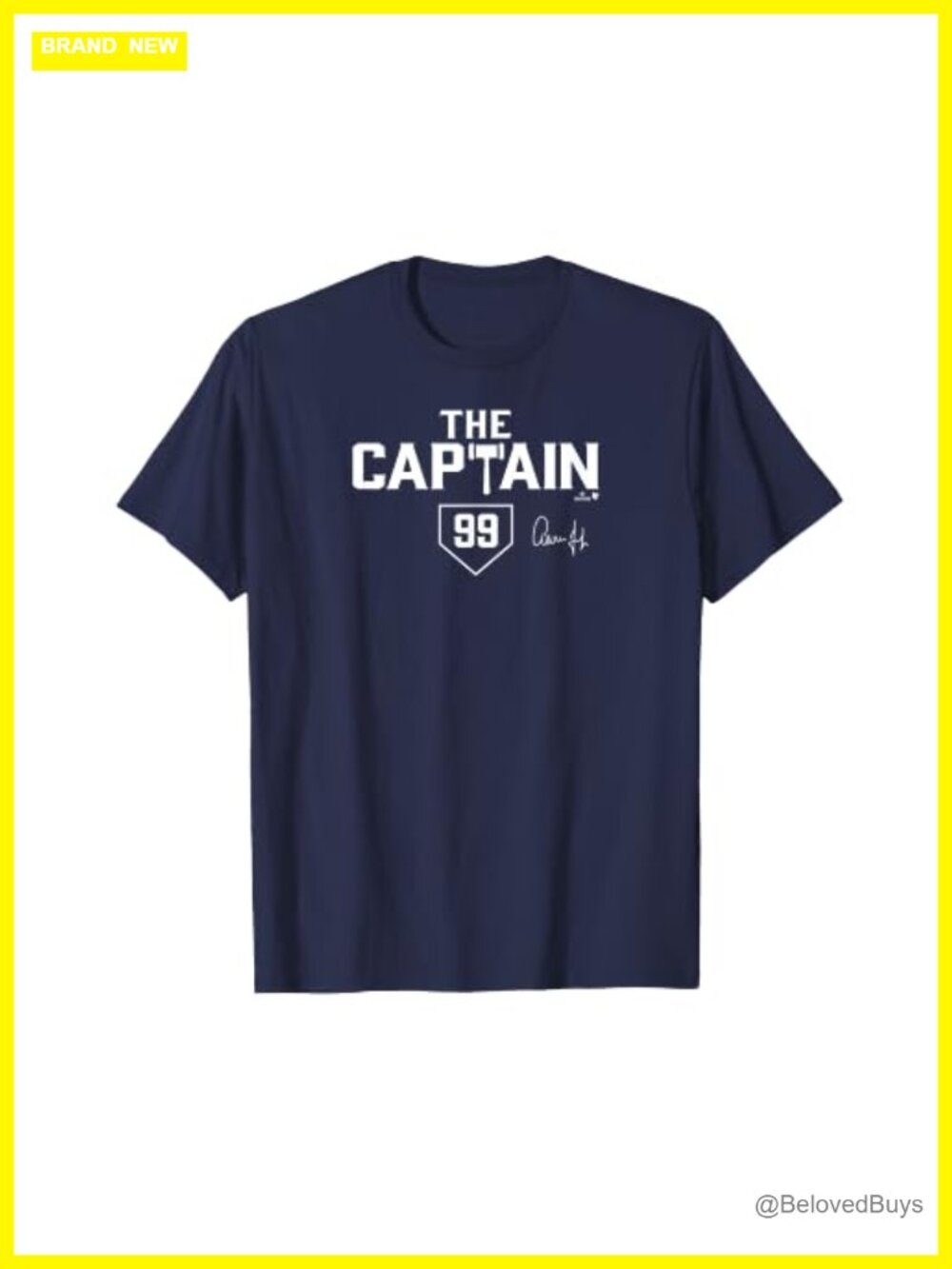 Officially Licensed Baseball Player Graphic T-Shirt Crew Neck Tee